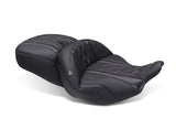 Mustang 23-25 Harley CVO Road Glide (ST) Super Touring Standard Reach One-Piece, 2 UP Black