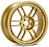 Enkei RPF1 18x8 5x100 45mm Offset 56mm Bore Gold Wheel 02-10 WRX & 04 STI