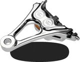 Performance Machine Rear Brake 1 Pc 125x4R - Chrome