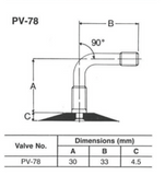 Bridgestone PV78 Tube - 180/70-15 M/C