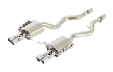 Borla S-Type Cat-Back 15-17 Ford Mustang GT 5.0L V8 MT/AT 2.5in pipe 4in tip (Black Chrome)