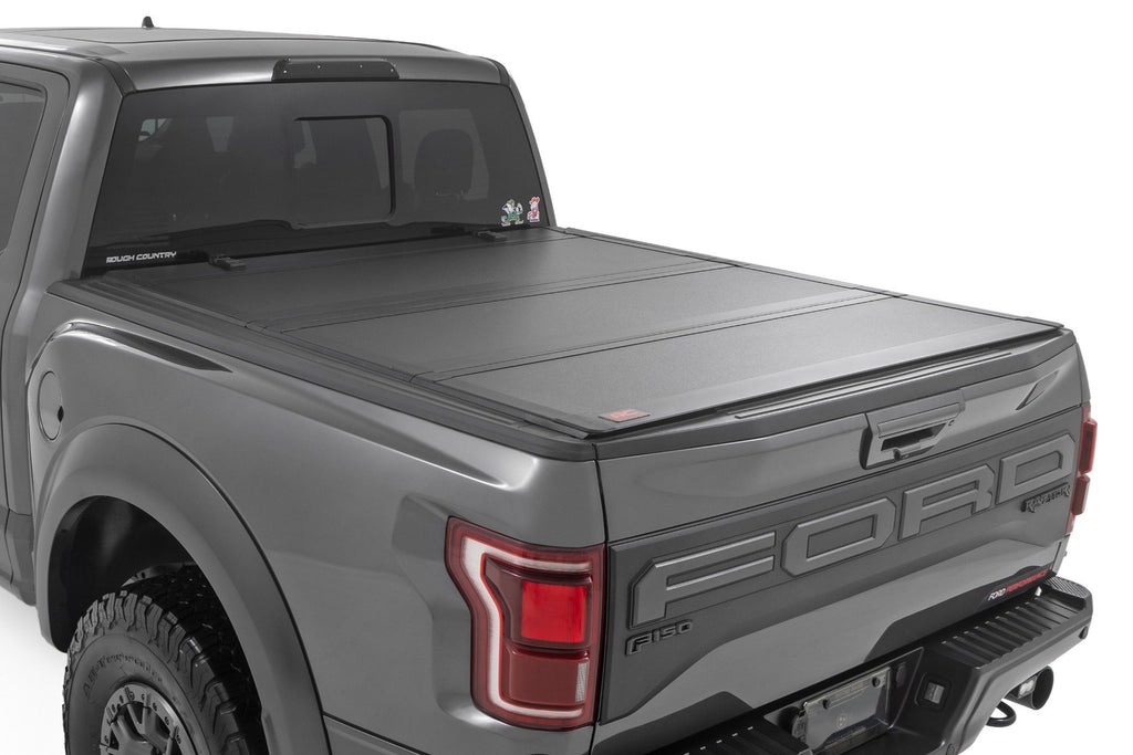 Hard Tri-Fold Flip Up Bed Cover | 5'7" Bed | Ford F-150 (21-25)/F-150 Lightning (22-25) 