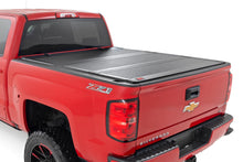 Load image into Gallery viewer, Hard Tri-Fold Flip Up Bed Cover | 6'7" Bed | Rail Cap | Chevy/GMC 1500/2500HD/3500HD (14-19)