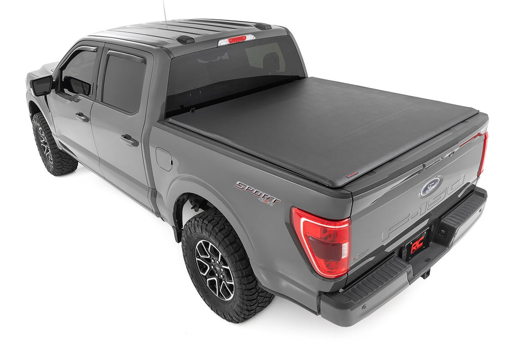 Soft Roll Up Bed Cover | 6'7" Bed | Ford F-150/F-150 Lightning/Raptor  (15-25)