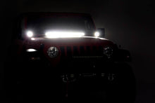 Load image into Gallery viewer, LED Light Kit | Hood Mount | 30" Black Single Row | Jeep Gladiator JT/Wrangler JL (18-26)