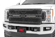 Load image into Gallery viewer, Mesh Grille | 12" Dual Row LED | Black | Ford F-250/F-350 Super Duty (17-19)