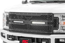 Load image into Gallery viewer, Mesh Grille | 12" Dual Row LED | Black | Ford F-250/F-350 Super Duty (17-19)