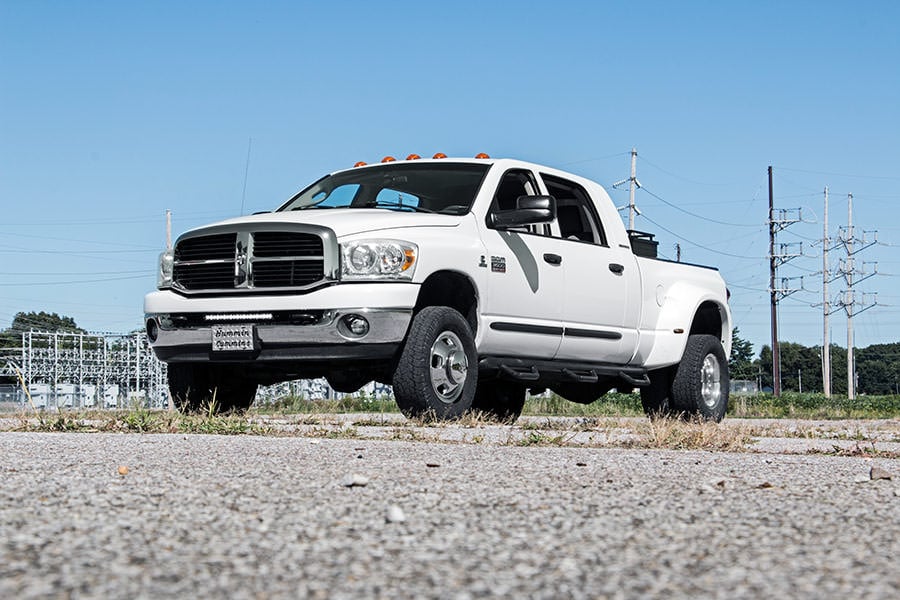 LED Light Kit | Bumper Mount | 20" Black Single Row | Ram 2500 (03-10)/2500 (11-18)/3500 (11-18) 